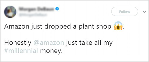 Tweet About Amazon