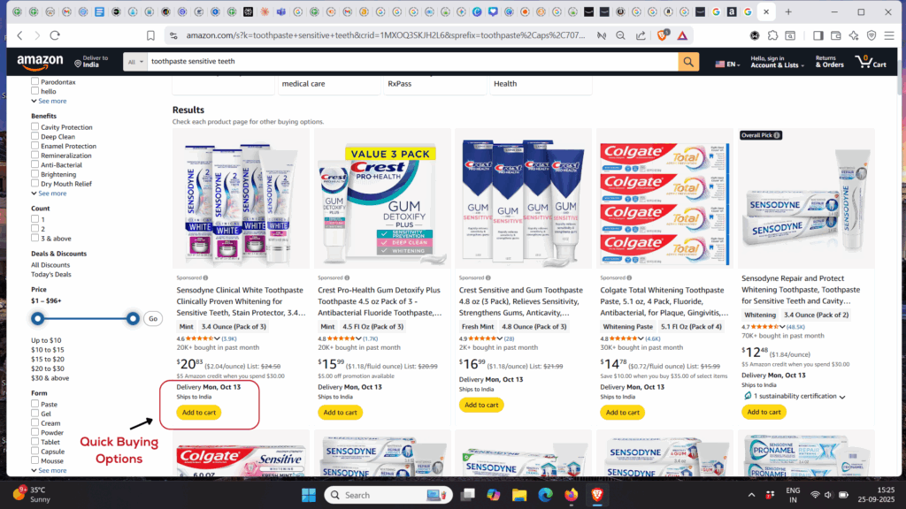 Categorization of Searches by Intent Type