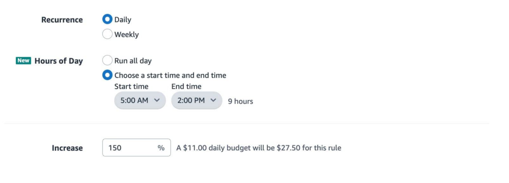 Adjust Budget & Bids for Peak and Off-Peak Hours